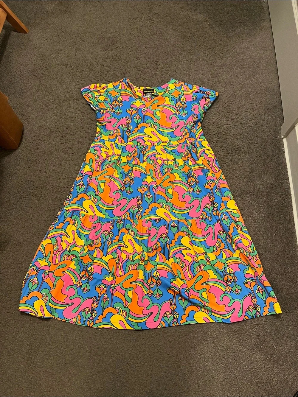 Nooworks The Frida Auderpopz Puff Sleeve Midi Dress - Picture 3 of 8